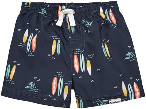Gerber Toddler Boys Swim Trunks UPF 50