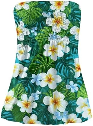 Off Shoulder Flowy Tube Top for Women Casual Beach Tube Tops
