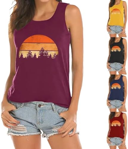 Trendy Beach Tank Top - Printed