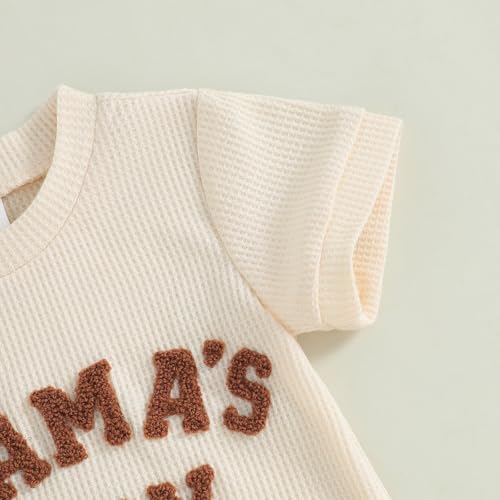 Douhoow Baby Boy Summer Outfits Romper Shorts Set Embroidered Tote
