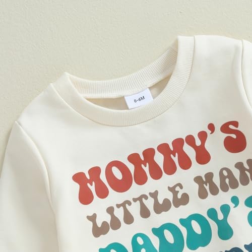 Adorable Toddler Bundle FallCold Weather Child Outfit with Letter Print