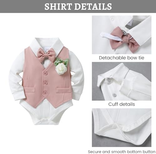 SanMio Baby Boy Suits Set - 18-Month infant tuxedo outfit