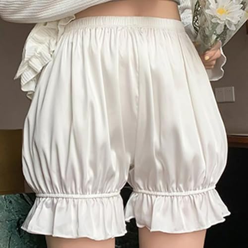 Baynoyia Womens Steampunk Kawaii Ruffle Pumpkin Boy Shorts