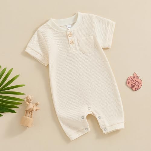 Kuriozud Newborn Baby Unisex Romper Soft and Durable