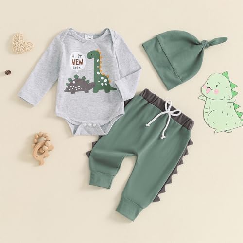 Dinosaur Newborn Baby Boy Outfit