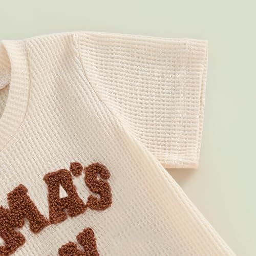 Premium Toddler Boys Waffle Knit Shorts Set