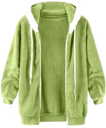 Oversized Soft Fleece Sherpa Hoodie for Women