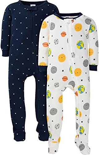 Gerber Baby Boys 2-Pack Footed Pajamas 1