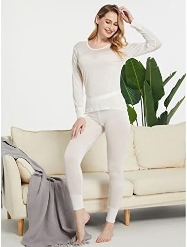 Viamulion Womens 100 Silk Thermal Underwear Pants
