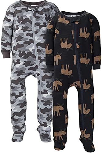 Gerber Baby Boys 2-Pack Footed Pajamas Perfect for Sleep