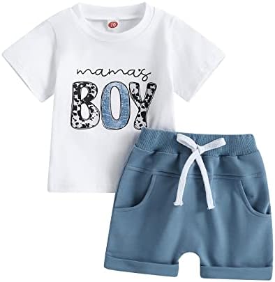 Sejardin Toddler Summer Set - Soft Stretchy T-Shirt Shorts for Boys