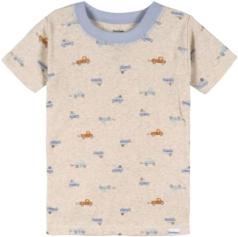 Gerber Baby Boys Toddler Snug Fit 4-Piece Pajama Set