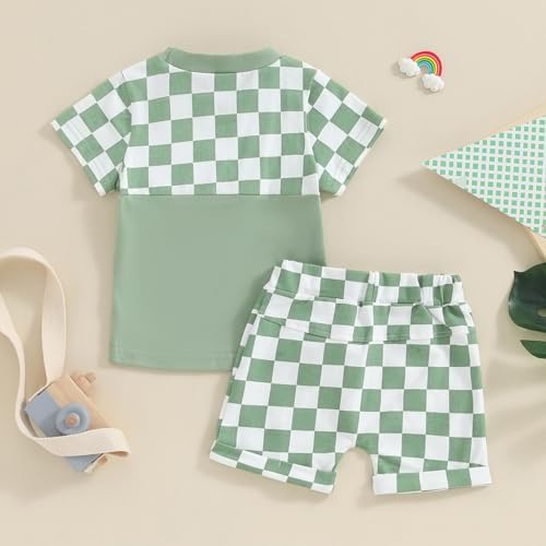 Adobabirl Boys Summer Shorts Set