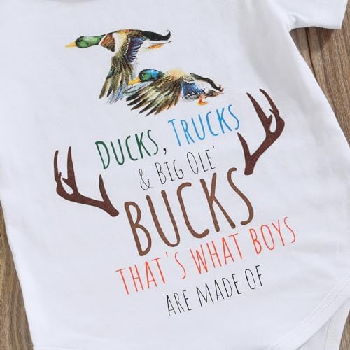 Canis Duck Deer Hunting Baby Outfit Set
