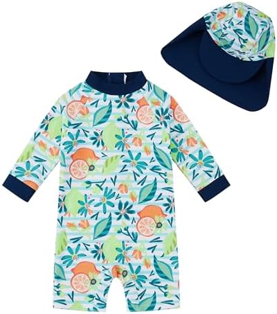 UPANDFAST Toddler Swimsuit UPF 50 Protection Sun Hat