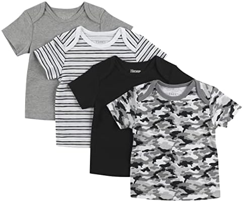 Hanes Baby Short Sleeve Flexy Soft Stretch T-Shirt 4-Pack