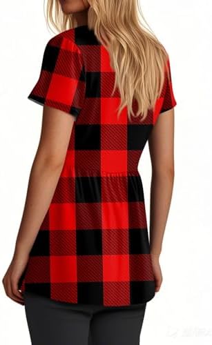 Dressy V-Neck Pleated Tunic
