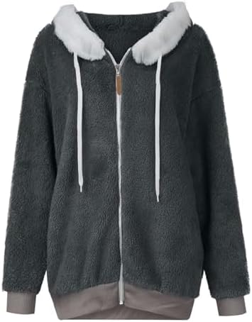 Warm Fuzzy Winter Coat for Women 2024