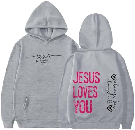 Jesus Loves You Christian Hoodie for Girls and Boys