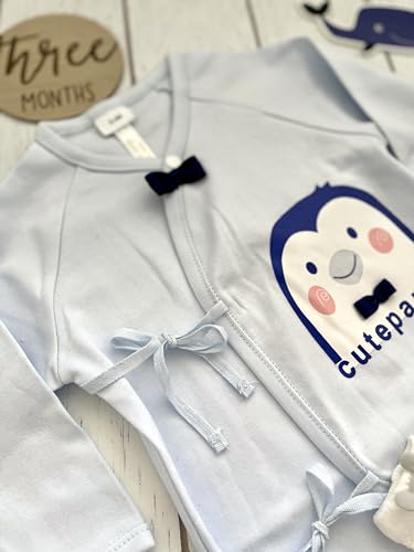 Adorable Baby Boy Pj Set Penguin 3-6