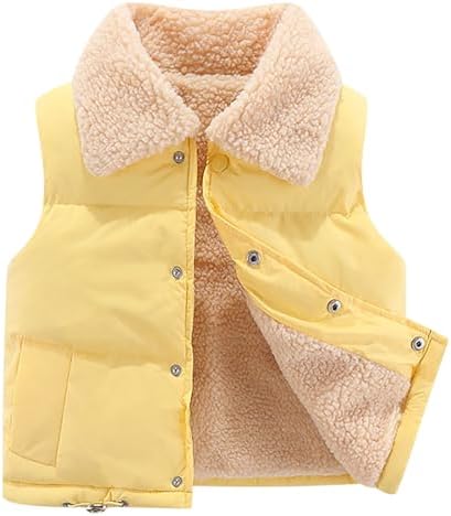 Cute Bear Ears Puffer Vest for Babies Windproof Soft and Warm