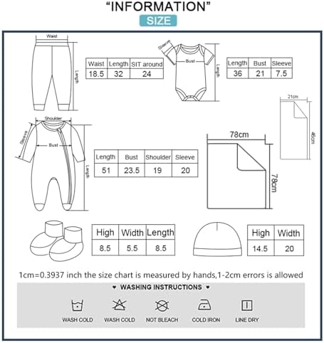 JELYLOVE New Born Layette Sets for Baby Boy Girl