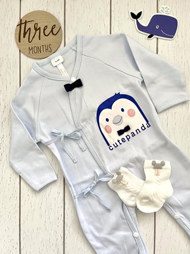 Adorable Baby Boy Pj Set Penguin 3-6