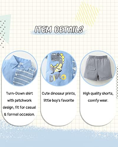 Stylish Dinosaur Toddler Boys Outfit