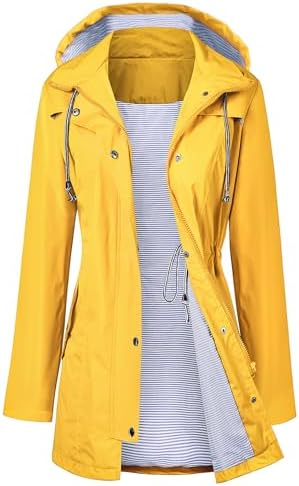 LOMON Womens Travel Jacket - Waterproof and Breathable