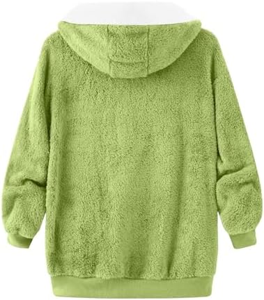 Oversized Soft Fleece Sherpa Hoodie for Women