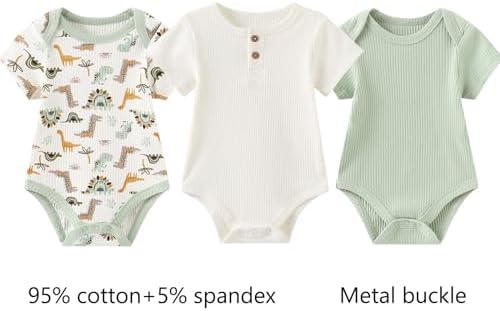 Ruliby Newborn Baby Bodysuit and Pant Sets