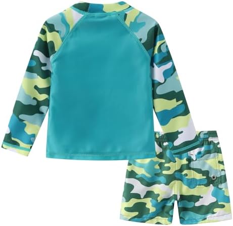 Toddlers Boys Rash Guard Swim Set