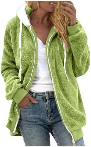 Oversized Soft Fleece Sherpa Hoodie for Women