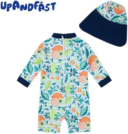 UPANDFAST Toddler Swimsuit UPF 50 Protection Sun Hat