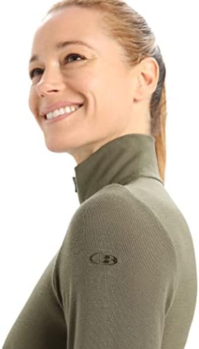 Icebreaker Merino Womens Long Sleeve Thermal Half Zip Top for Cold Weather
