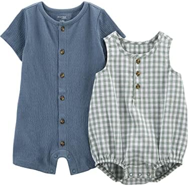 Simple Joys Button Rompers Baby Boys Real Comfy Mostly Style