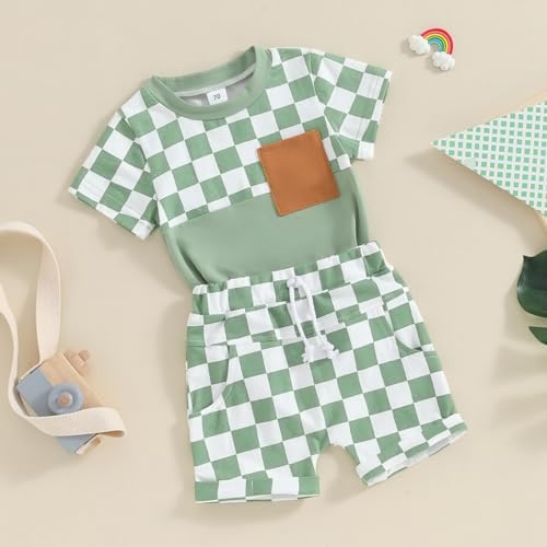 Adobabirl Boys Summer Shorts Set