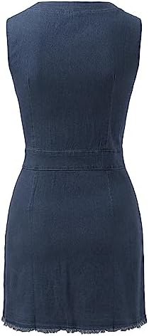 Stylish Blue Jean Bodycon Dress for Women