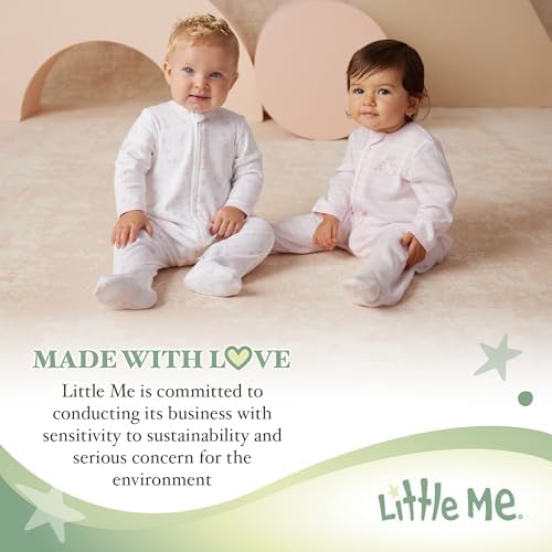 Little Me Baby Girls Cable Knit Sweater and Cap Set