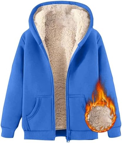 Stay warm in style with the Sherpa-lined Full Zip Hoodie