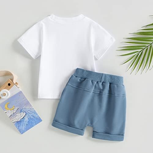 Sejardin Toddler Summer Set - Soft Stretchy T-Shirt Shorts for Boys