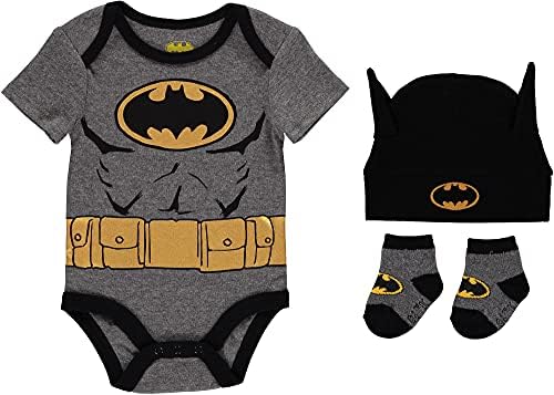 DC Comics Baby-Boys 3-Piece Gift Set Superhero Start