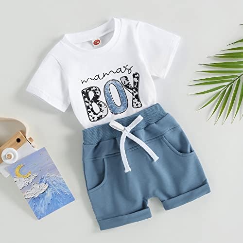 Sejardin Toddler Summer Set - Soft Stretchy T-Shirt Shorts for Boys