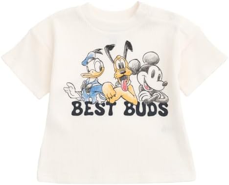 Disney Waffle Knit T-Shirt and Shorts Outfit Set for Infants