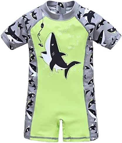 Achiyi Toddler Boys UPF 50 Swimwear with Cartoon Prints