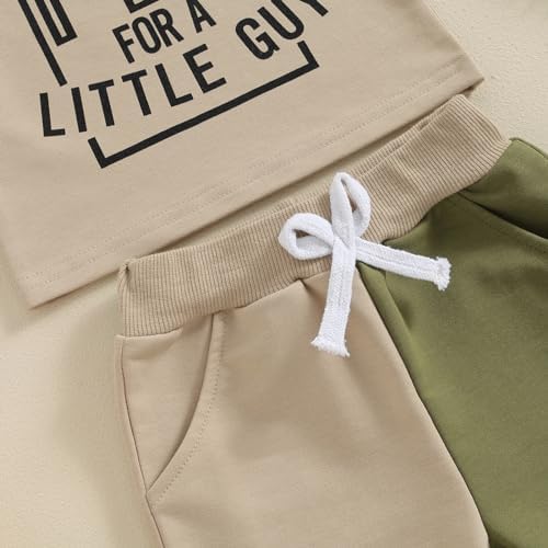 Allshope Toddler Boy Summer Outfit 2-in-1 Shorts Set