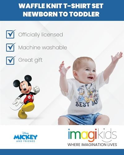 Disney Waffle Knit T-Shirt and Shorts Outfit Set for Infants