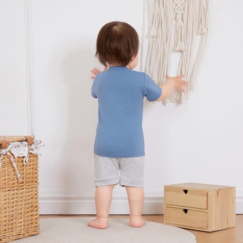Kupretty Toddler Graphic Shirts Shorts Set
