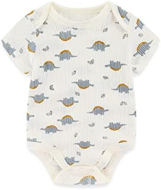 MAMIMAKA Newborn Baby Short Sleeve Bodysuit