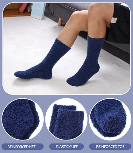 Warm Fuzzy Socks for Men Women Cozy Winter Slipper Socks